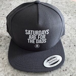 Perfect for Father’s Day - Saturdays are for Dads Snapback Hat - Charcoal